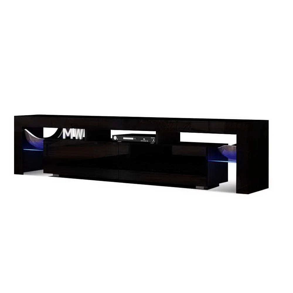 TV Unit Integrated RGB LED Handleless Drawers