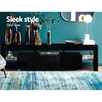 TV Unit Integrated RGB LED Handleless Drawers