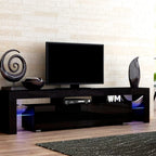 TV Unit Integrated RGB LED Handleless Drawers