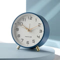 Table Clock Silent Sweep Metal & Glass