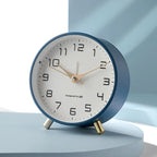 Table Clock Silent Sweep Movement Metal & Glass