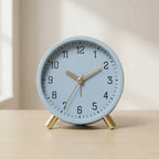 Table Clock Silent Sweep Movement Scandinavian Design
