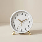 Table Clock Silent Sweep Movement Scandinavian Design
