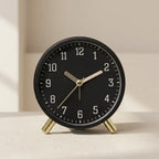 Table Clock Silent Sweep Movement Scandinavian Design