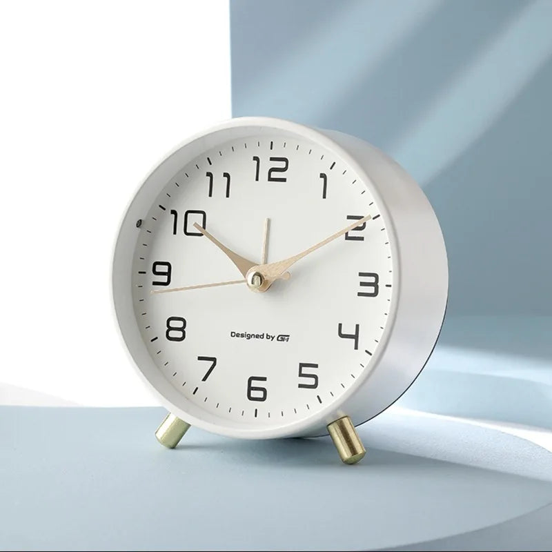 Table Clock Silent Sweep Scandinavian Design