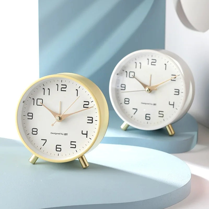 Table Clock Silent Sweep Scandinavian Design