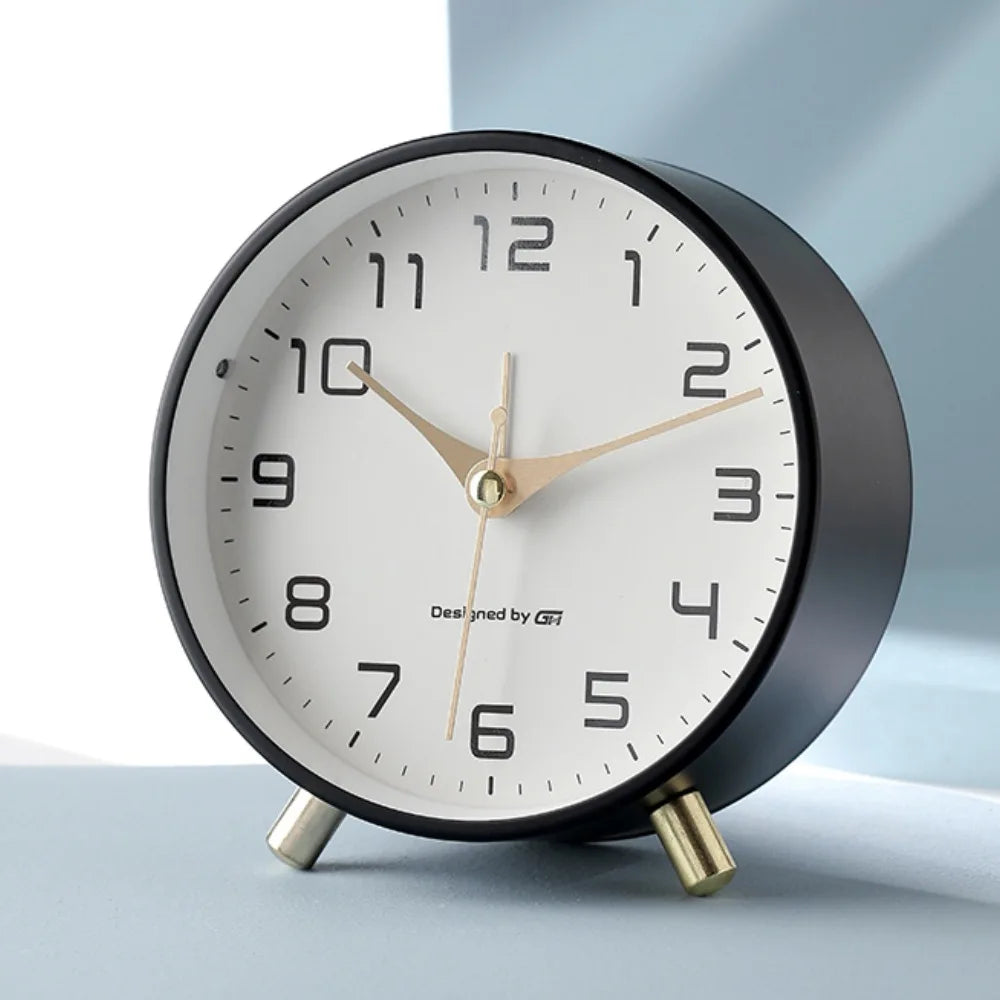 Table Clock Silent Sweep Scandinavian Design