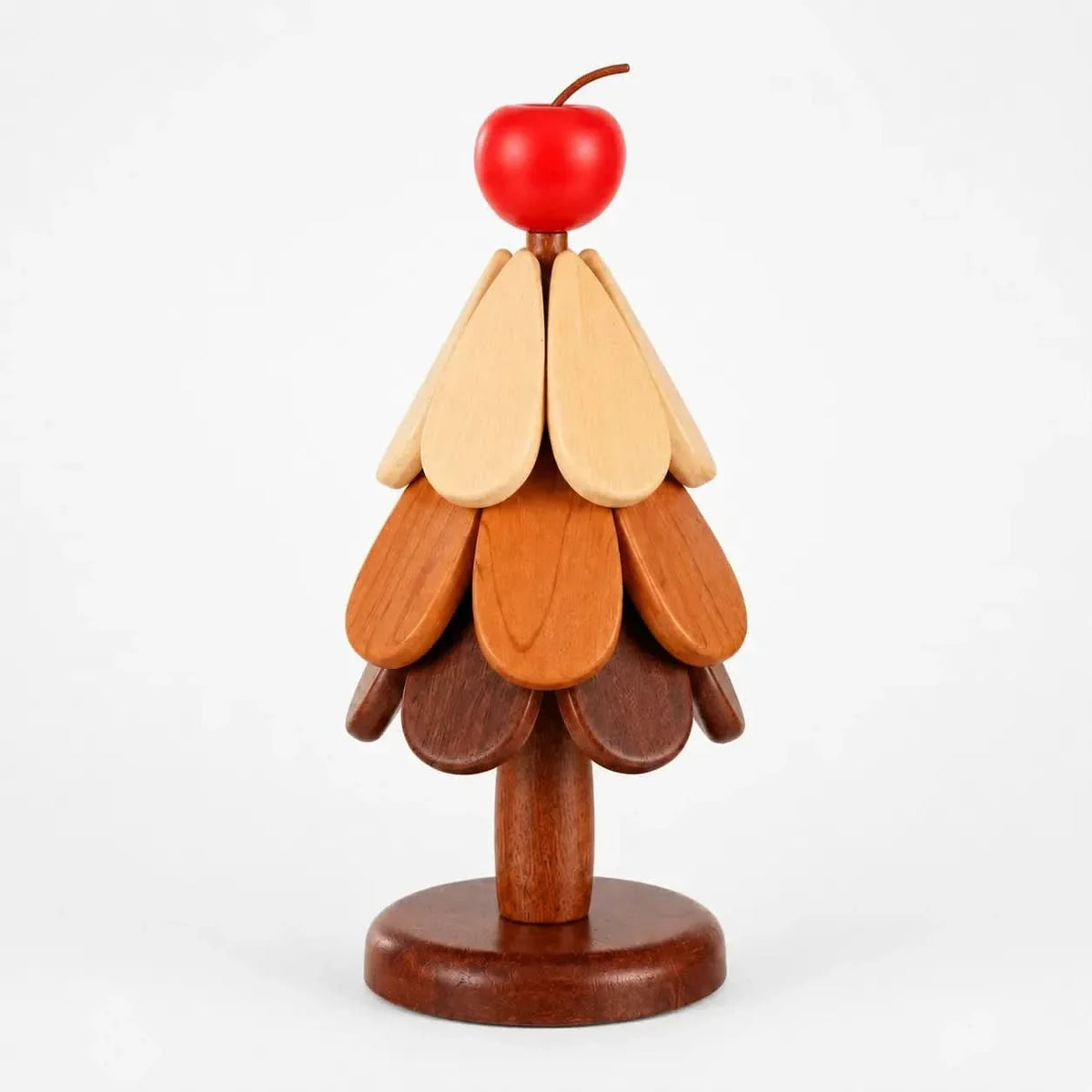 Table Coaster Set Wooden Foldable Christmas Tree