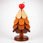Table Coaster Set Wooden Foldable Christmas Tree