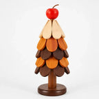 Table Coaster Set Wooden Foldable Christmas Tree