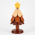 Table Coaster Set Wooden Foldable Christmas Tree