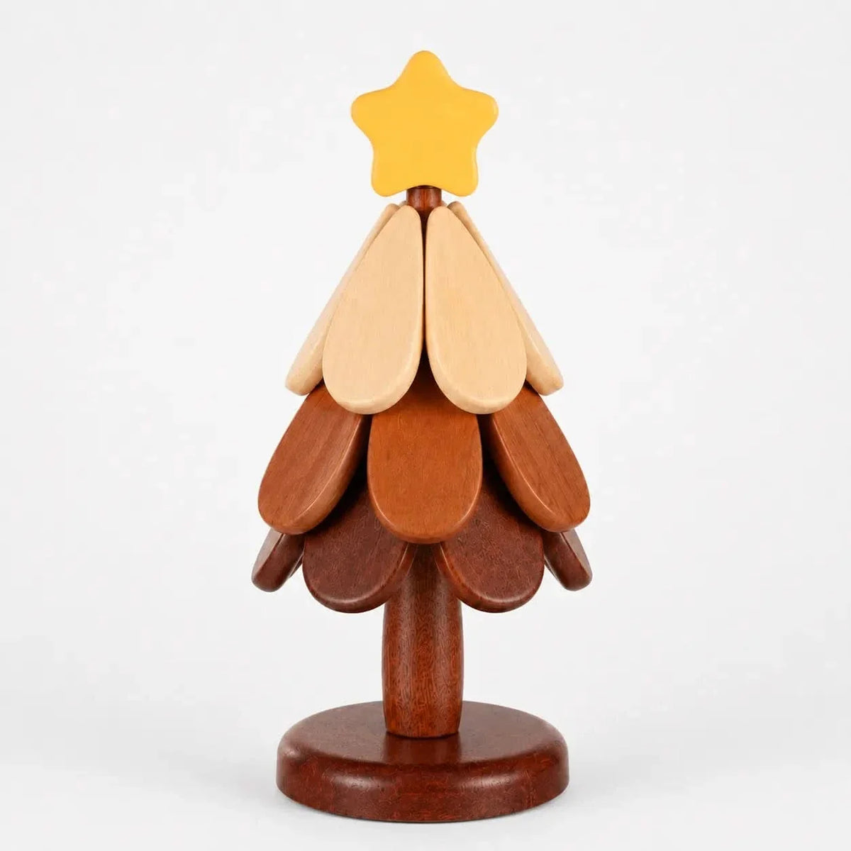 Table Coaster Set Wooden Foldable Christmas Tree