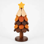 Table Coaster Set Wooden Foldable Christmas Tree