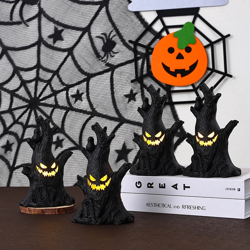 Table Decoration Spooky Tree Stump Integrated LED Indoor Outdoor
