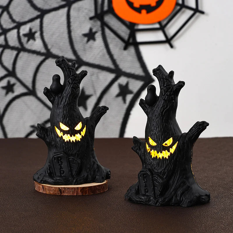 Table Decoration Spooky Tree Stump Integrated LED Indoor Outdoor