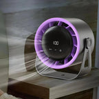 Table Fan 100 Adjustable Speeds Rechargeable LED Display