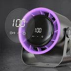Table Fan 100 Adjustable Speeds Rechargeable LED Display