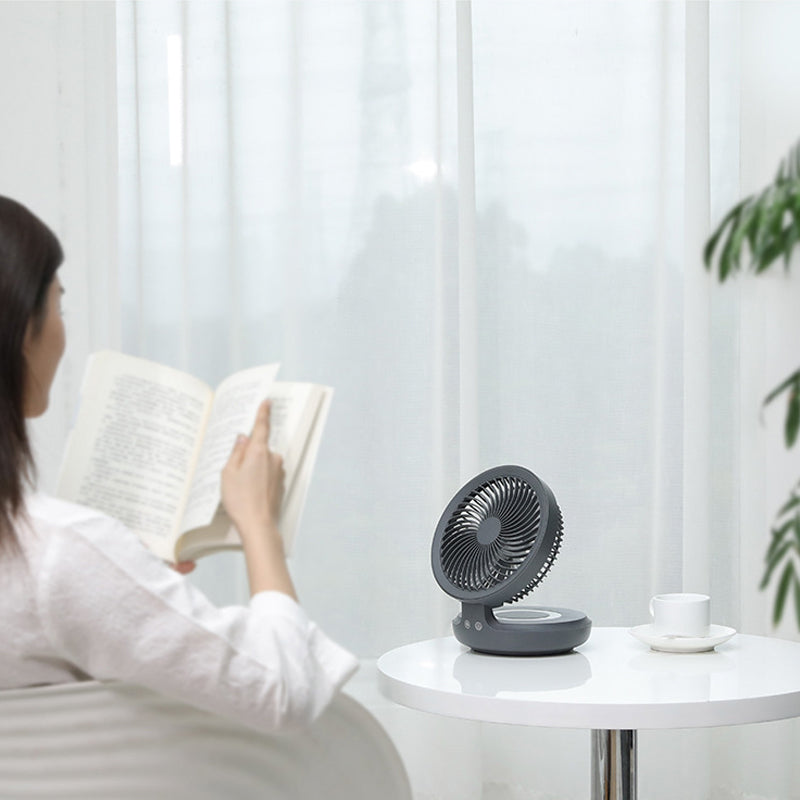 Table Fan Foldable & Oscillating USB Rechargeable