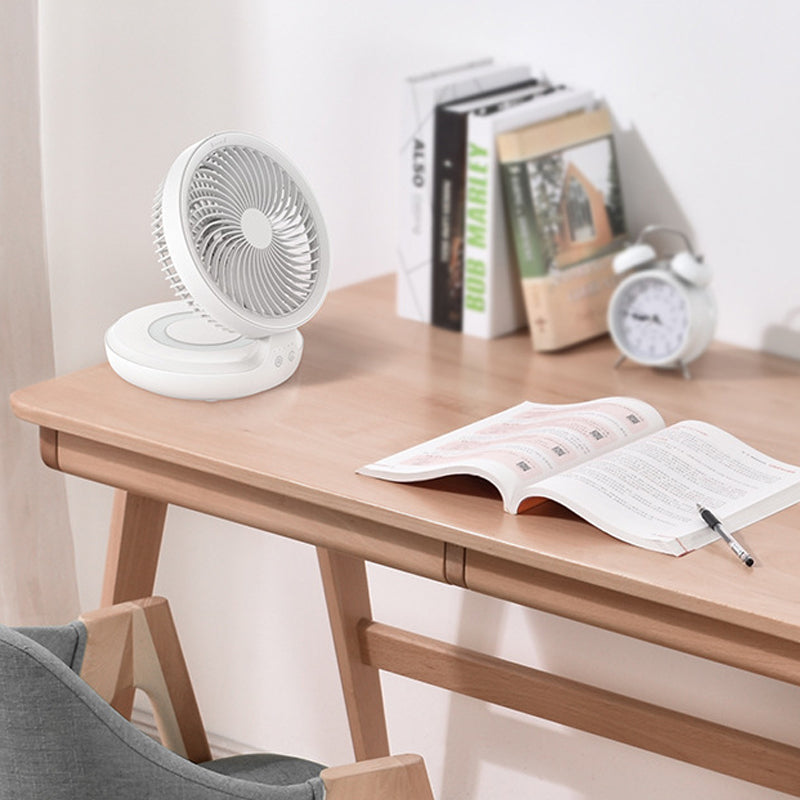 Table Fan Foldable & Oscillating USB Rechargeable