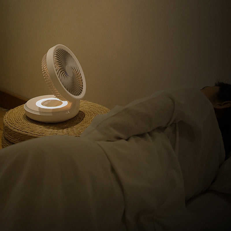 Table Fan Foldable & Oscillating USB Rechargeable
