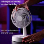 Table Fan Foldable USB Rechargeable 4 Speeds