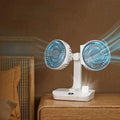 Table Fan Rechargeable Adjustable Rotation & LED Nightlight