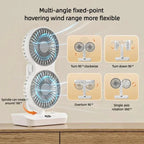 Table Fan Rechargeable Adjustable Rotation & LED Nightlight