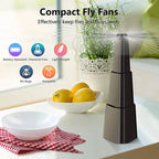 Table Fly Repellent Fan Holographic Blades Silent Battery-Powered
