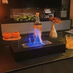 Table Heater Bioethanol Portable Tempered Glass & Steel