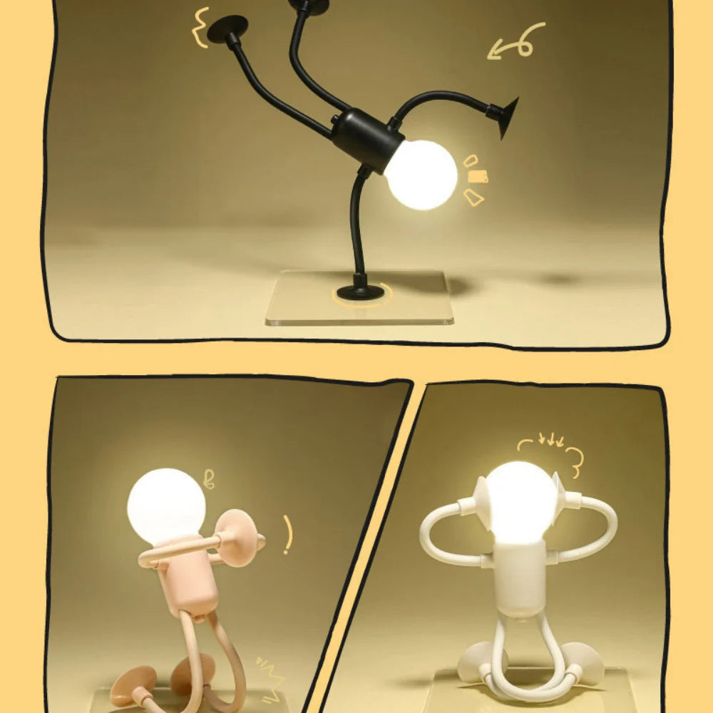 Table Lamp Adjustable Flexible Arms Energy-Efficient LED