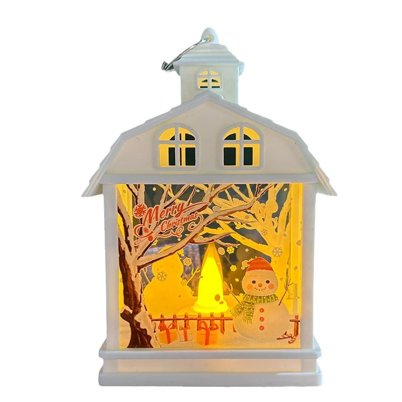Table Lamp Animated Festive Scene Cordless Warm White LED