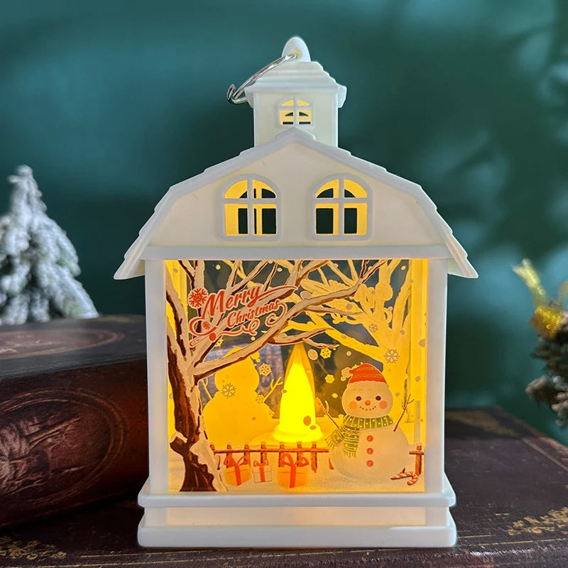 Table Lamp Animated Festive Scene Cordless Warm White LED