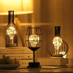 Table Lamp Bottle Design & Warm White LED
