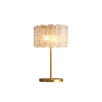 Table Lamp Brass Base & Clear Glass