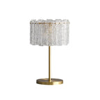 Table Lamp Brass Base & Clear Glass