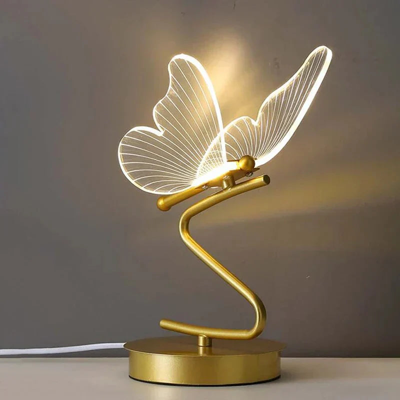 Table Lamp Butterfly Design LED Compact & Portable