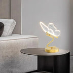 Table Lamp Butterfly Silhouette Energy-Efficient Warm LED