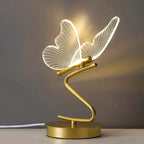 Table Lamp Butterfly Silhouette Energy-Efficient Warm LED