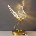 Table Lamp Butterfly Silhouette Energy-Efficient Warm LED