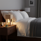 Table Lamp Candle Warmer Solid Wood Dimmable & Timer