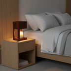 Table Lamp Candle Warmer Solid Wood Dimmable & Timer
