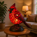 Table Lamp Cardinal Bird USB Powered & Push Button