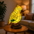 Table Lamp Cardinal Bird USB Powered & Push Button