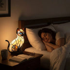 Table Lamp Cat-Shaped Handmade Warm Ambient Glow