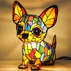 Table Lamp Chihuahua Warm White LED USB & Battery