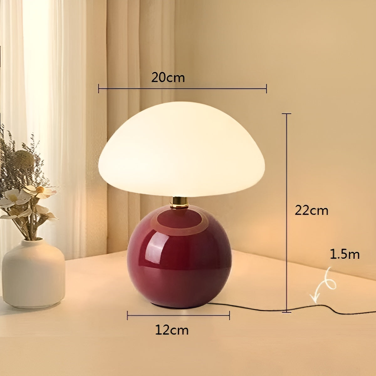 Table Lamp Compact USB Powered Adjustable Warm Ambient Light