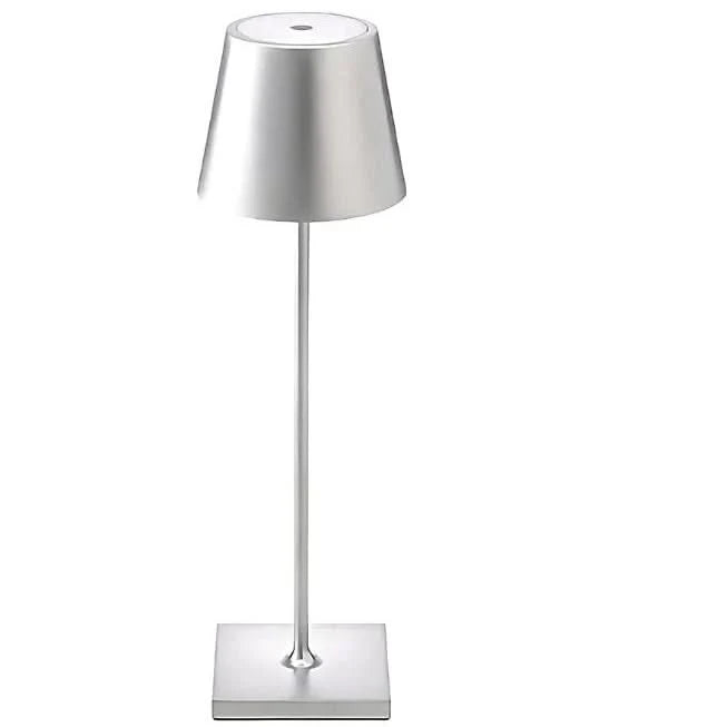 Table Lamp Cordless Dimmable USB Rechargeable Aluminum