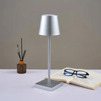 Table Lamp Cordless Dimmable USB Rechargeable Aluminum