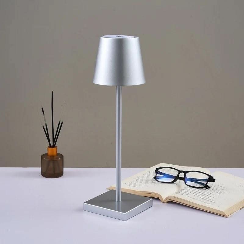 Table Lamp Cordless Dimmable USB Rechargeable Aluminum