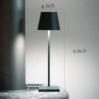 Table Lamp Cordless Dimmable USB Rechargeable Aluminum